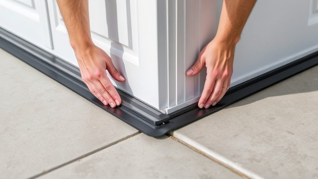 garage door weather stripping installation