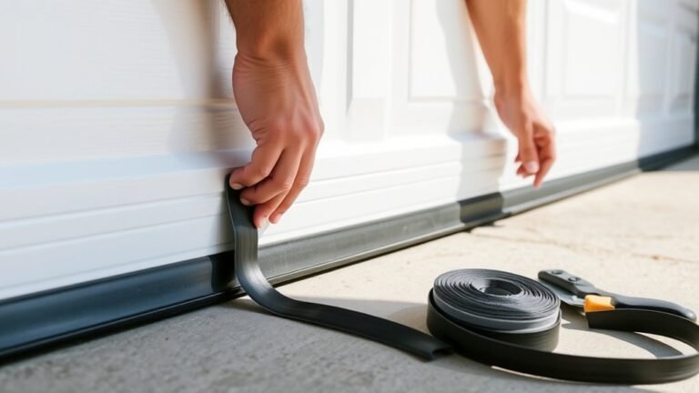 garage door weather stripping installation