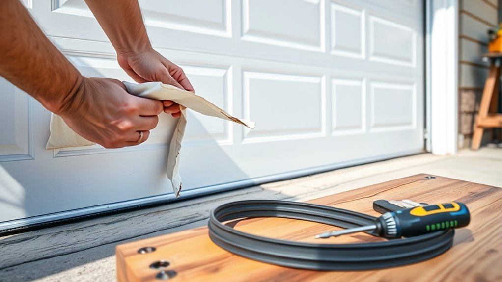 garage door weather stripping replacement