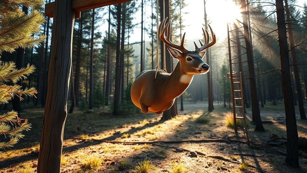 hang deer safely duration