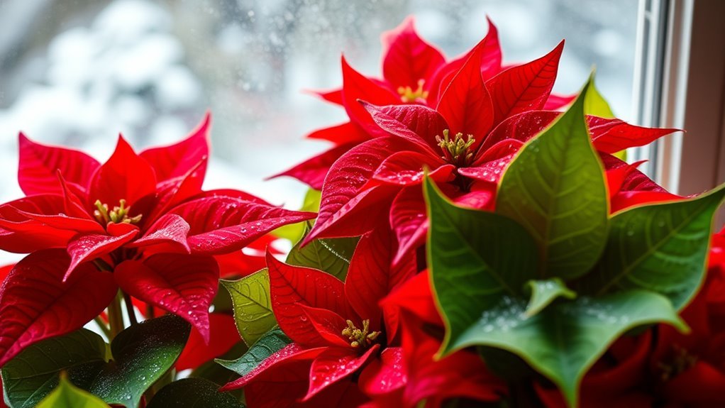 ideal temperature for poinsettias
