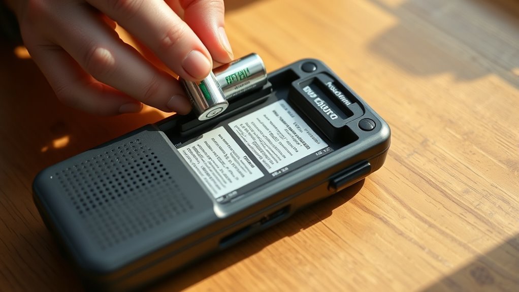 insert batteries connect power