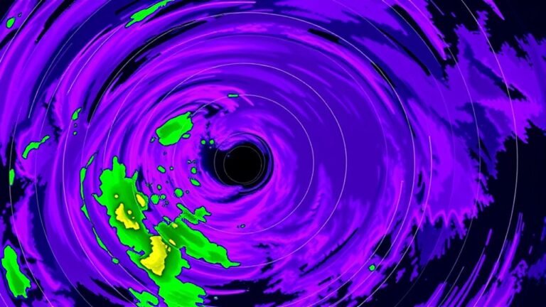 intense precipitation on radar