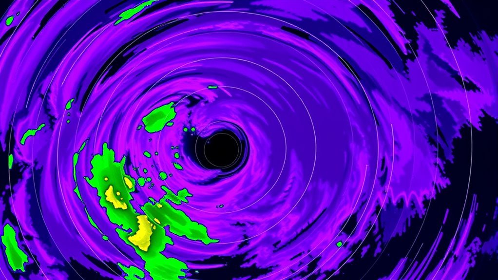 intense precipitation on radar