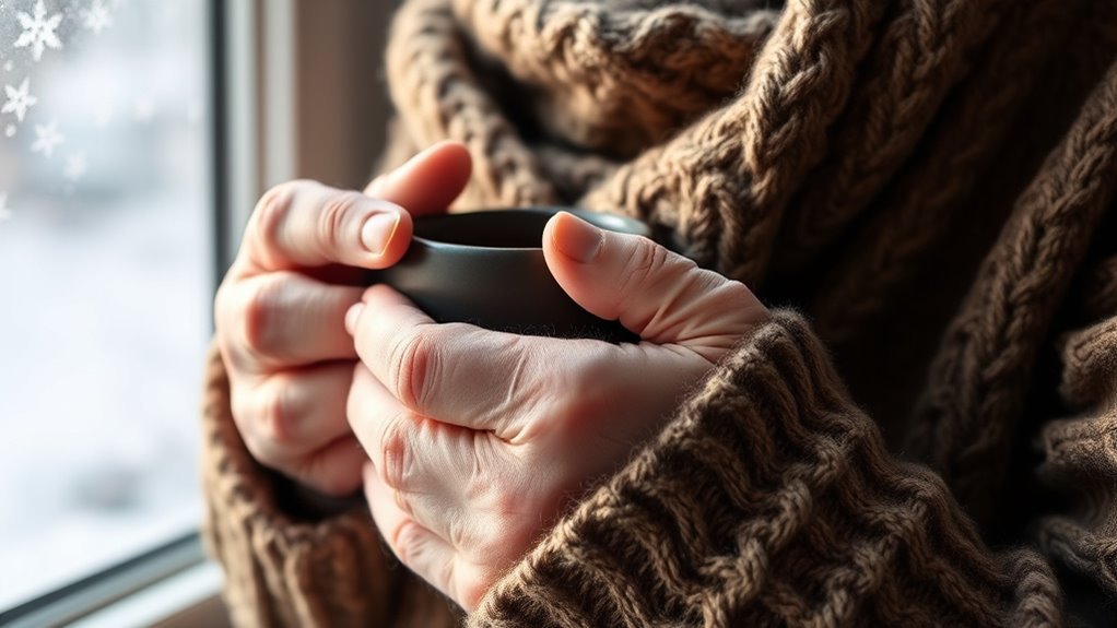 layer clothing to stay warm