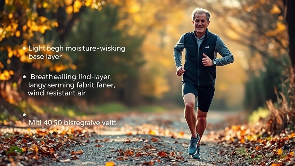 layered clothing for running