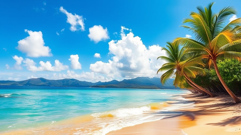 mild warm rainy pleasant