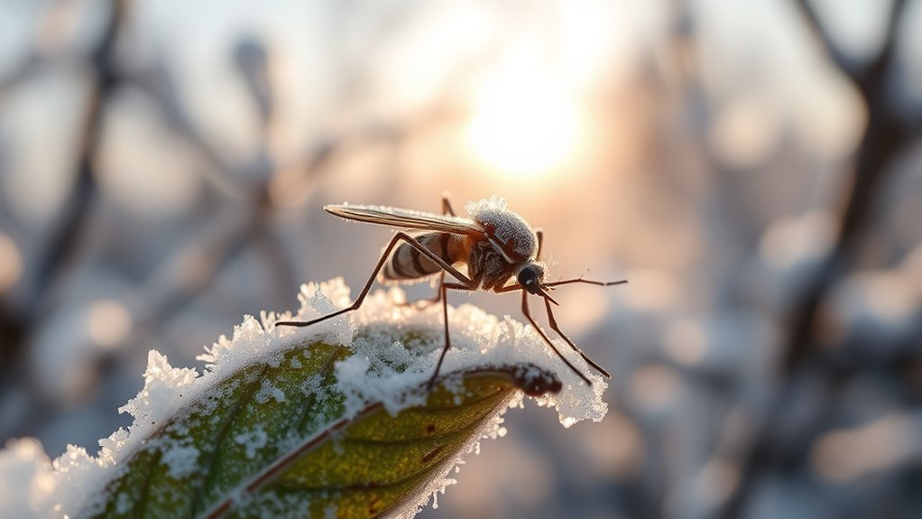 mosquitoes slow in cold