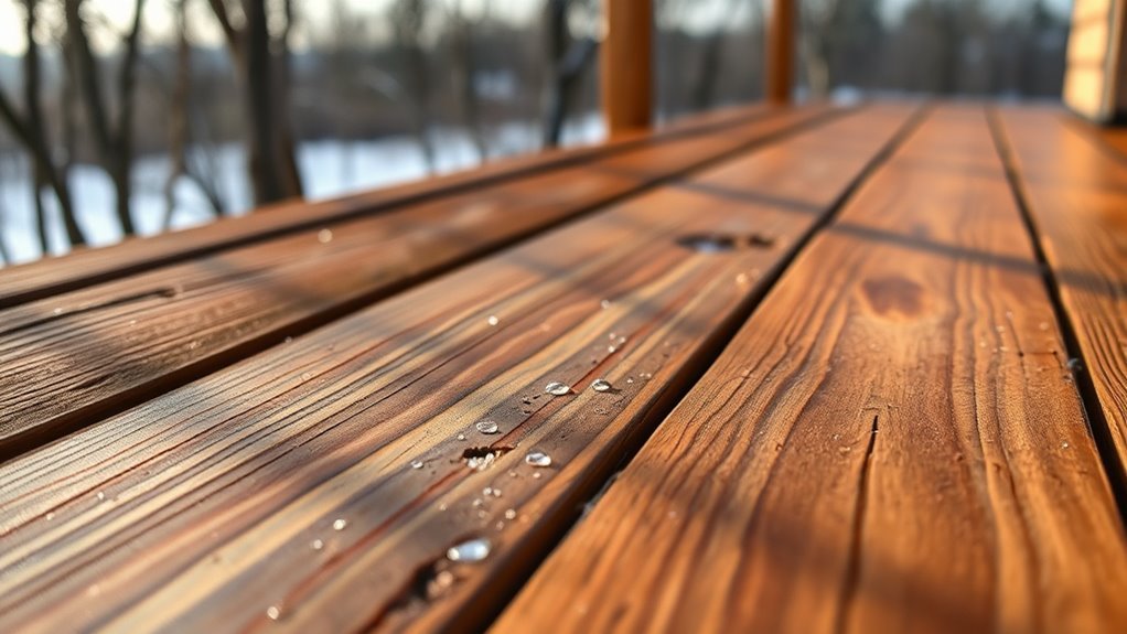 oil based stains perform well