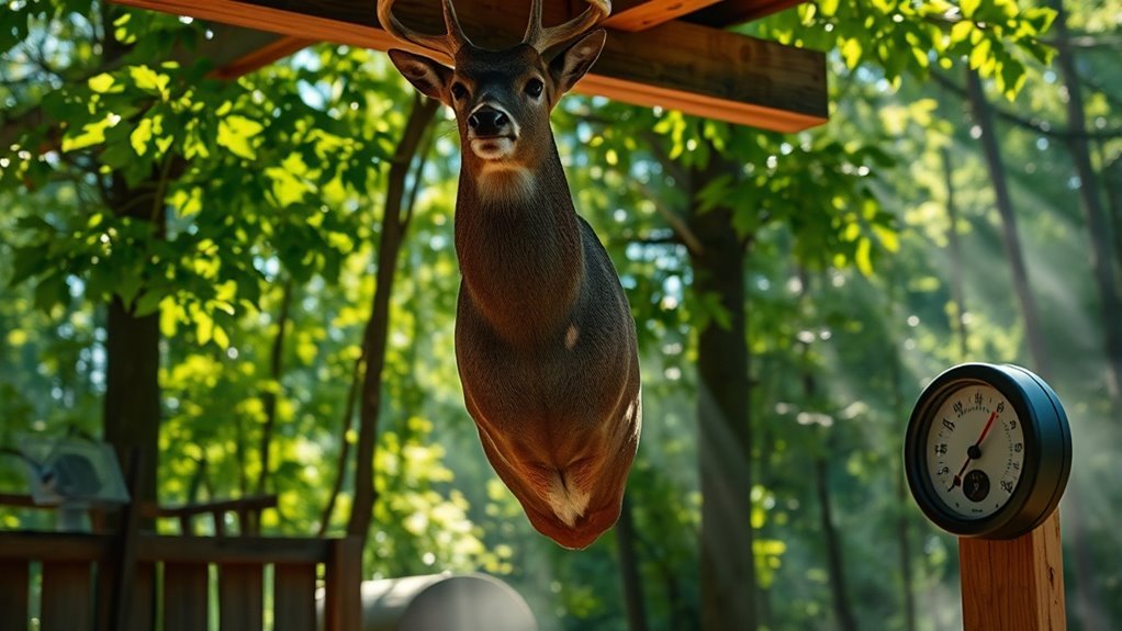 optimal deer aging temperature