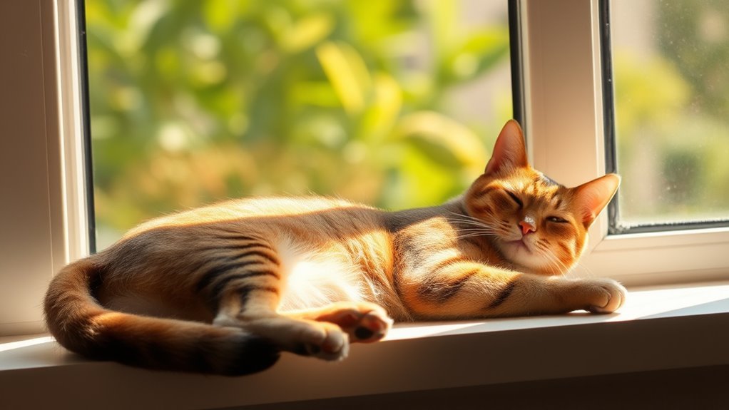 optimal indoor cat temperature