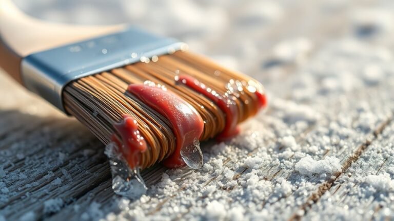 paint drying in cold