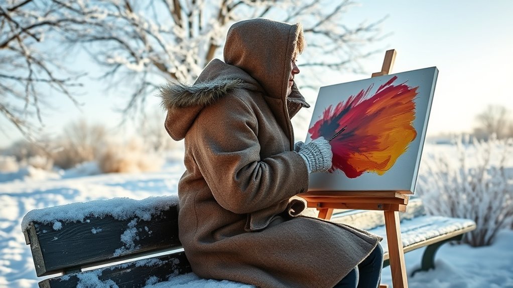 painting in freezing temperatures