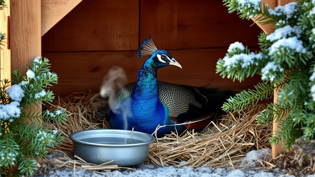 peafowl cold weather vulnerabilities