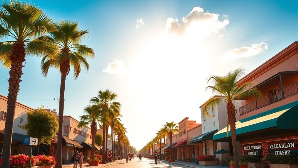 pleasant sunny mild climate