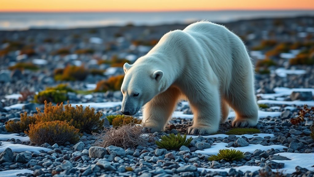 polar bears adapt diet