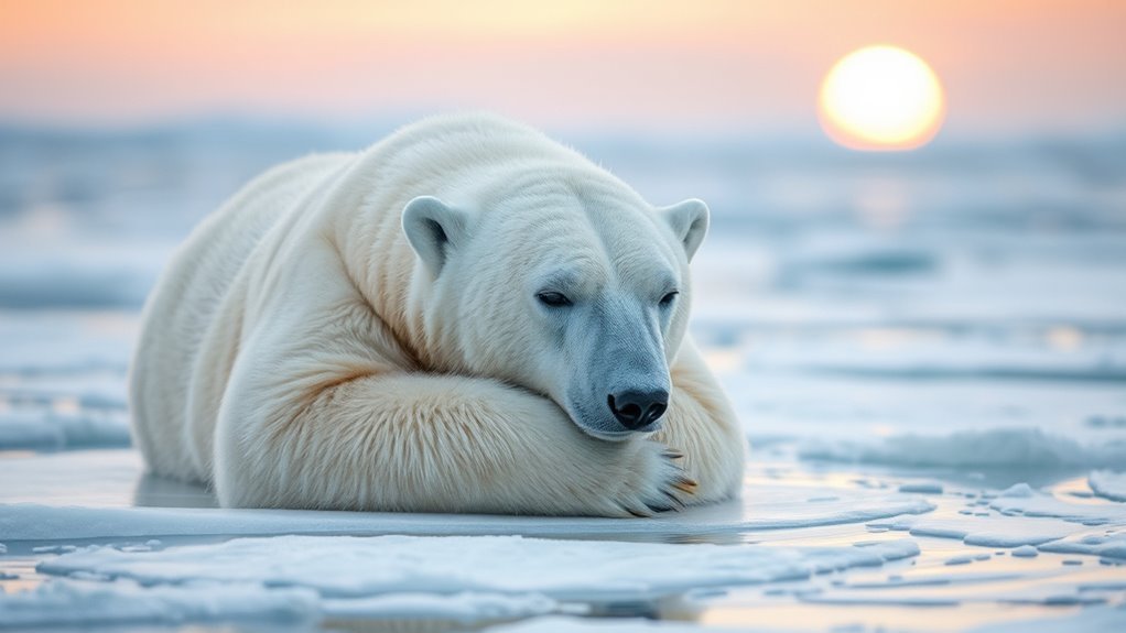 polar bears cooling adaptations