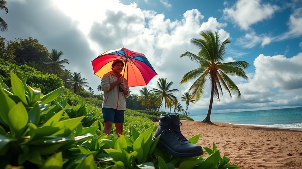 prepare for light rain