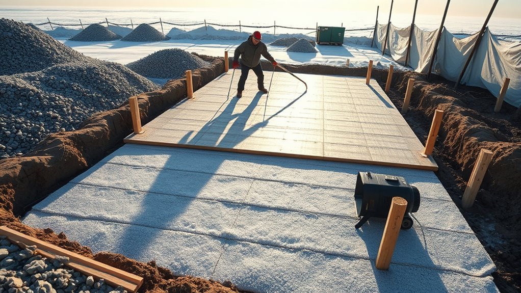 proper cold weather site preparation