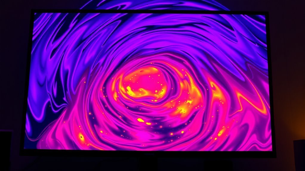 purple indicates severe weather