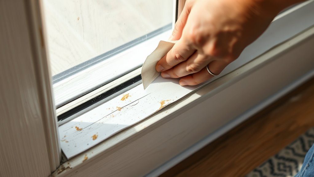 remove old weather stripping