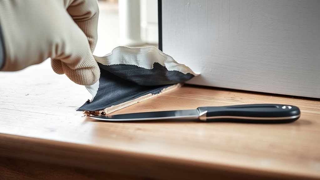 remove weather stripping safely