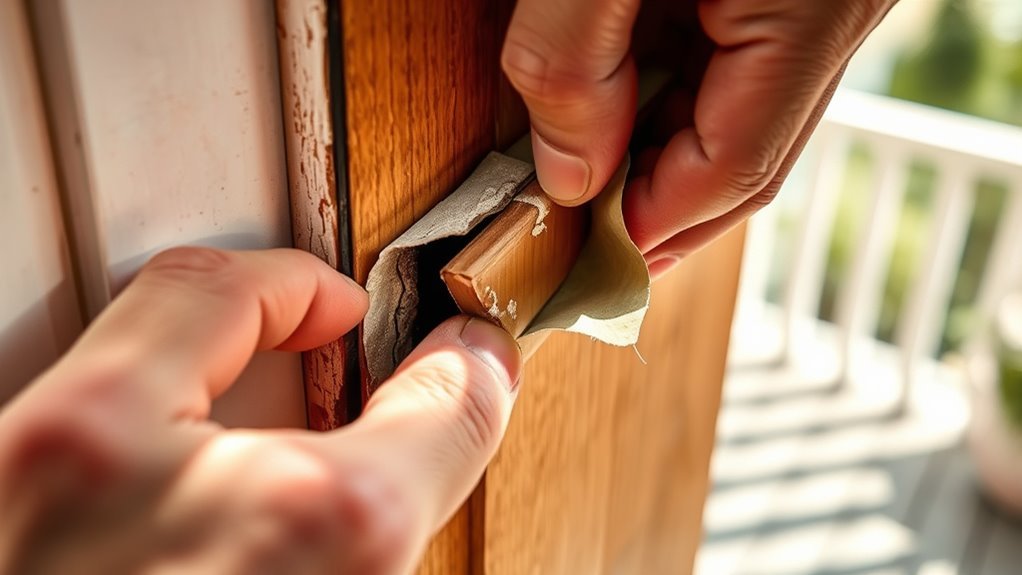 remove weatherstripping carefully and safely