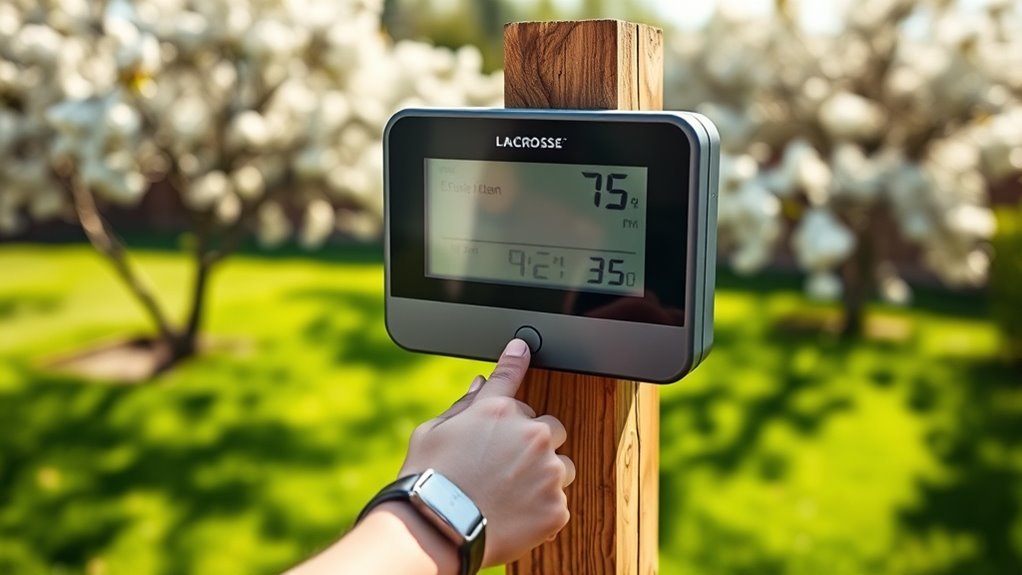reset weather station easily