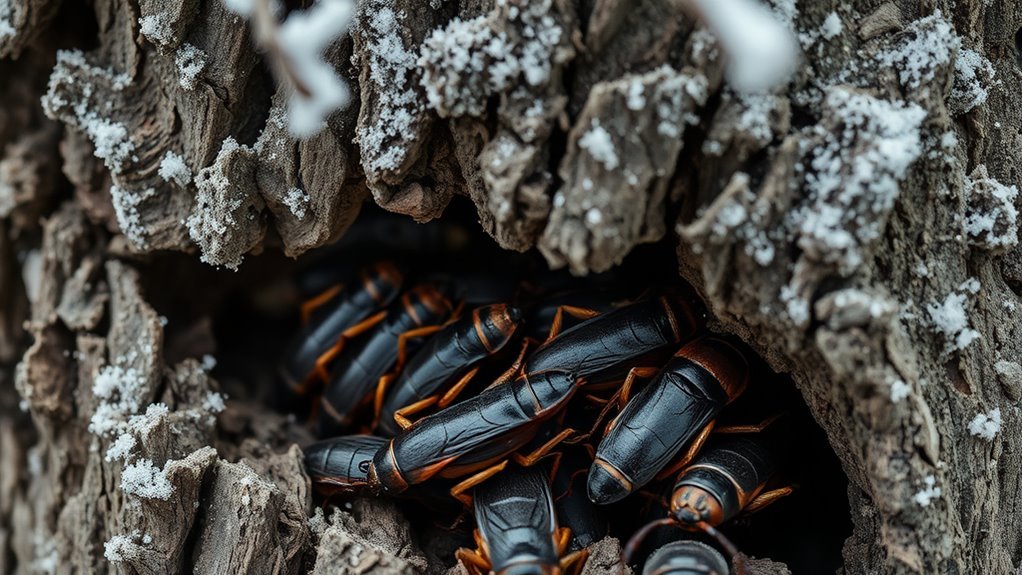 roaches endure cold temperatures