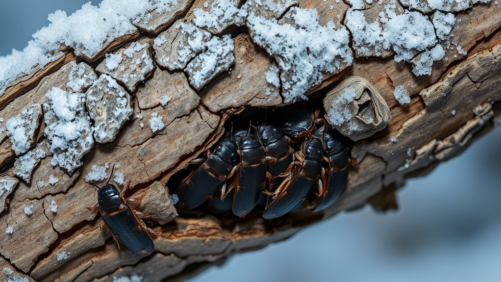 roaches find warm shelter