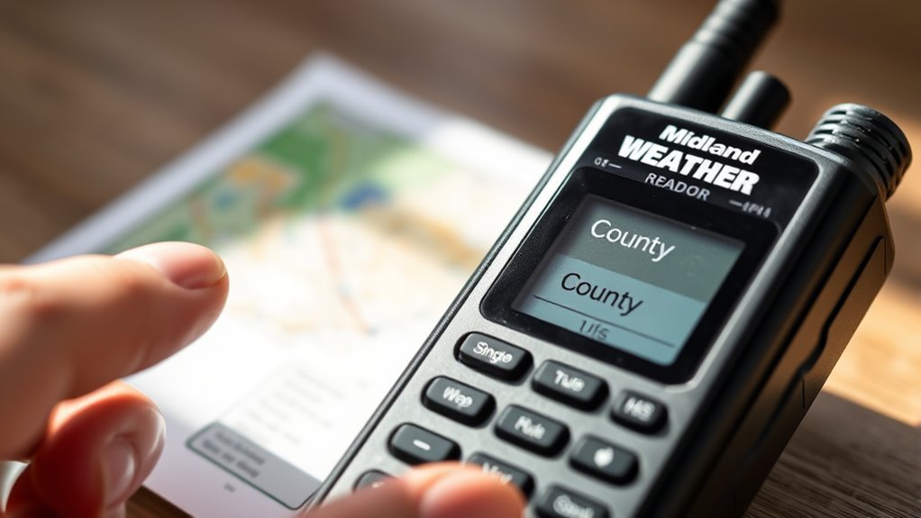 select counties for alerts