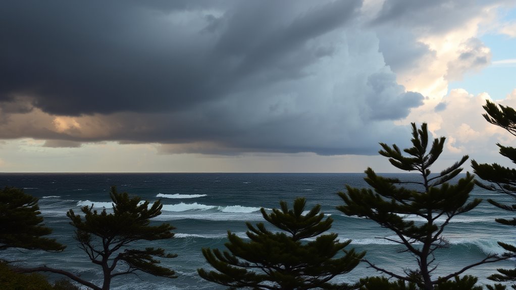 signs of an approaching squall