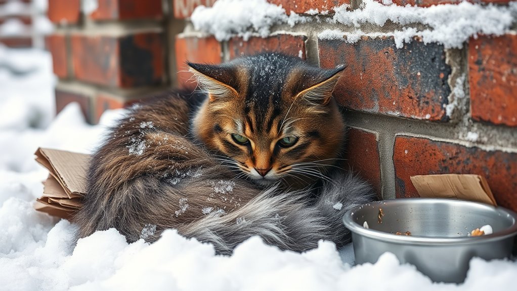 stray cats cold weather survival