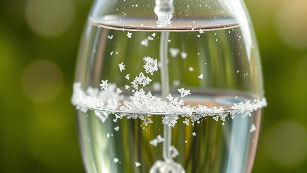 temperature influences crystal growth