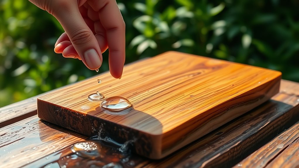 test acacia wood weather resistance