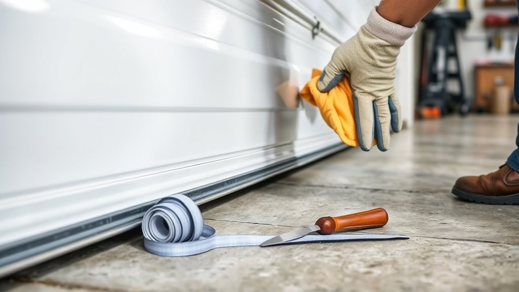 thoroughly clean garage surface