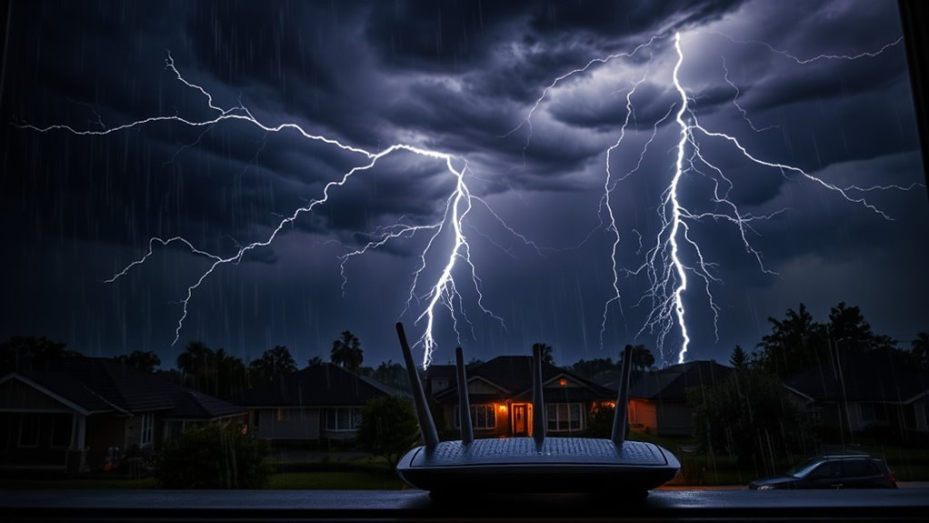 thunderstorms disrupt wifi connections