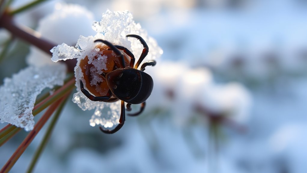 ticks remain active winterly