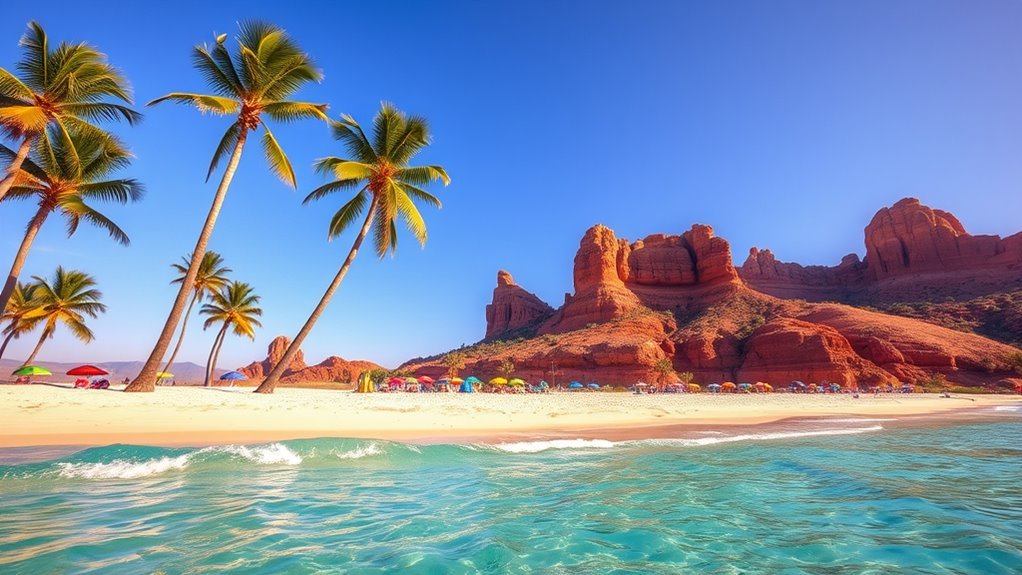 top warm february getaways