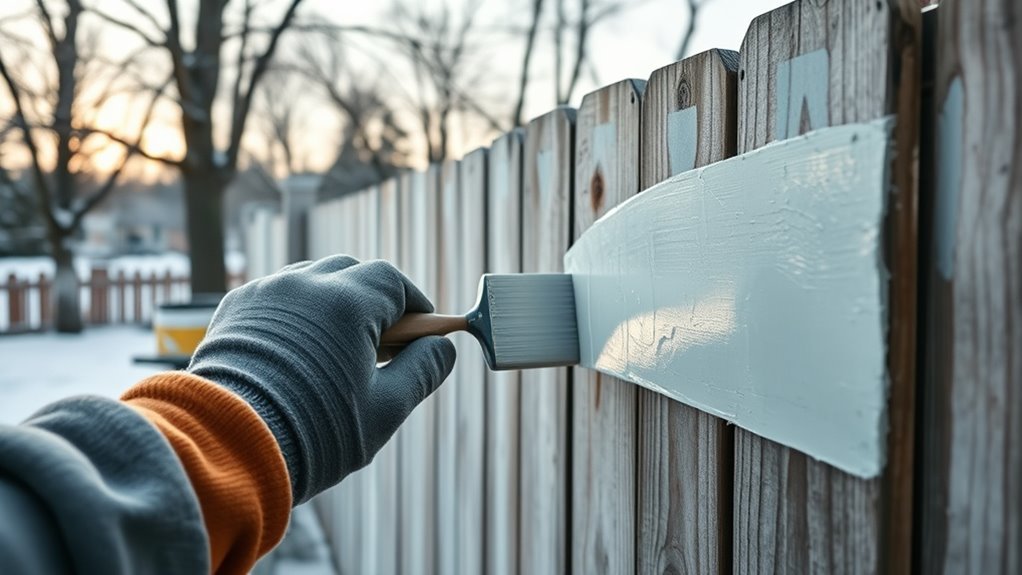 use proper cold weather painting techniques