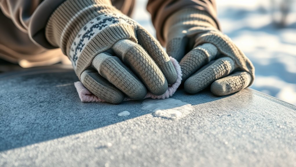 warm clean dry surface