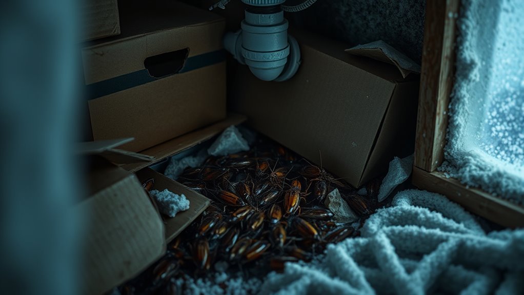 warm hiding cluttered areas