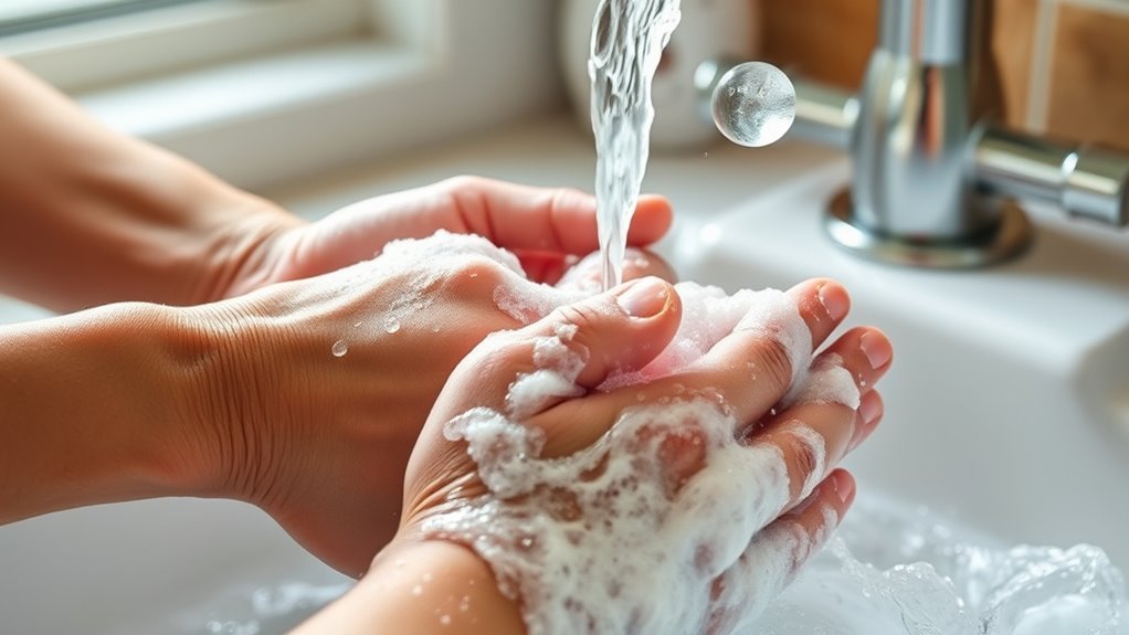 wash hands thoroughly regularly