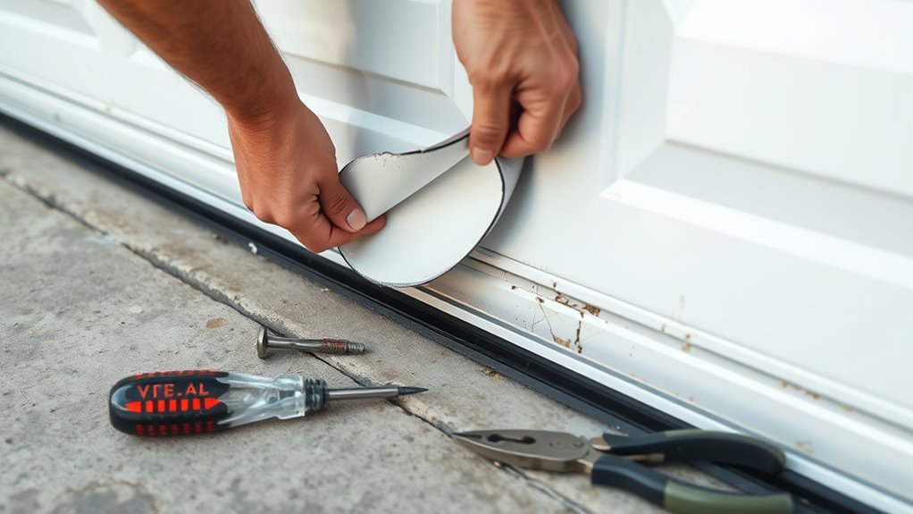 wear gloves remove weatherstripping