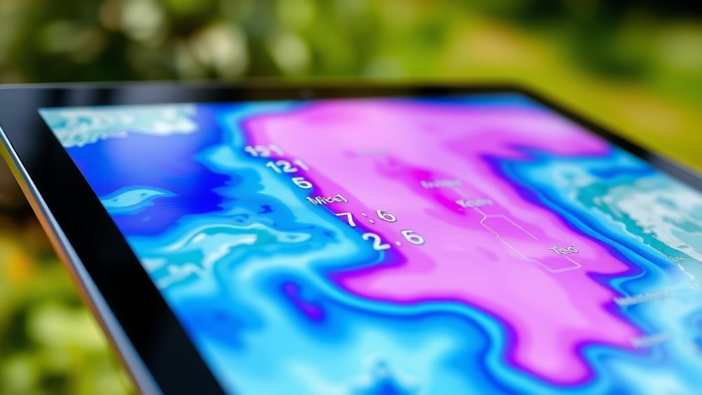 weather map color codes