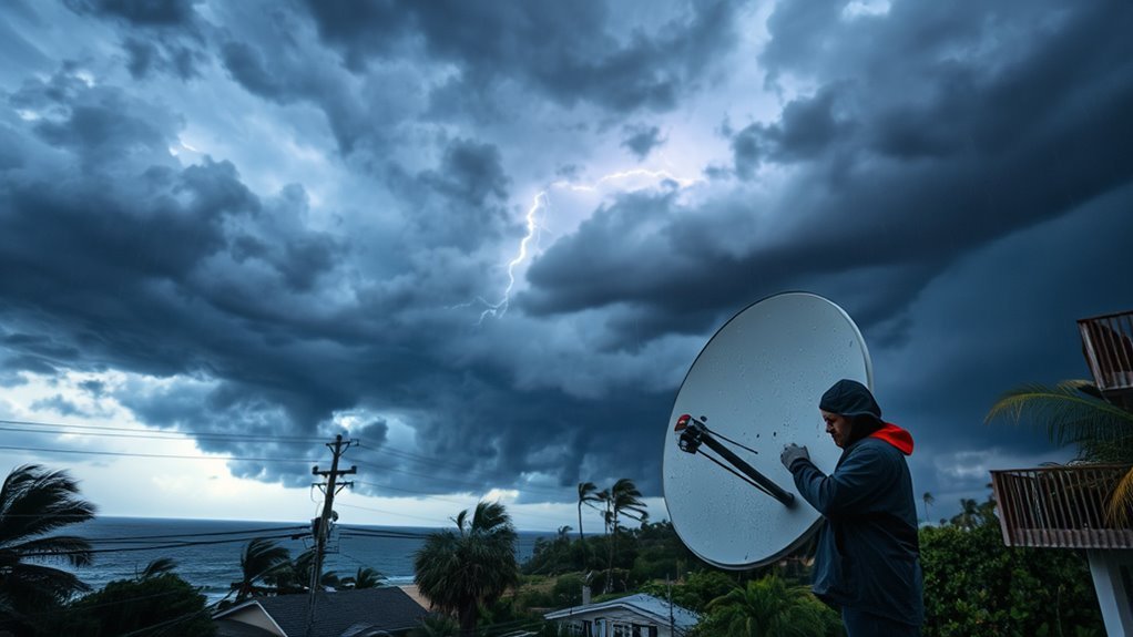 wind damage disrupts internet