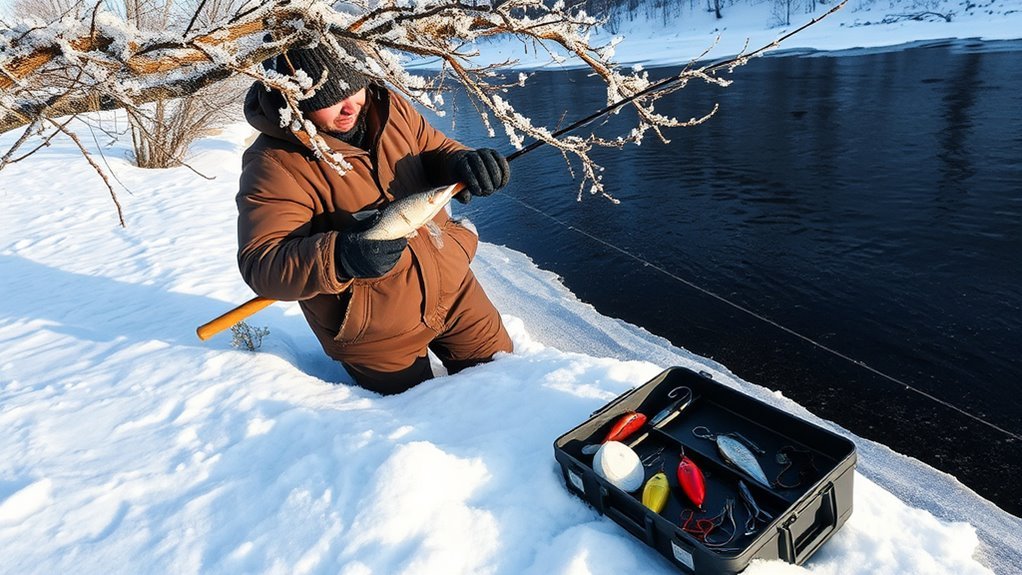 winter catfish fishing essentials