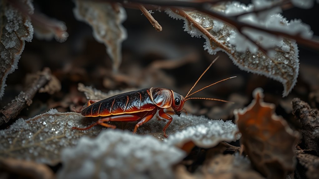 winter cockroach activity hotspots