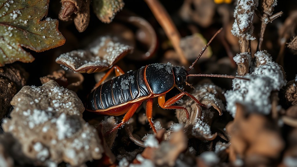 winter indoor cockroach activity