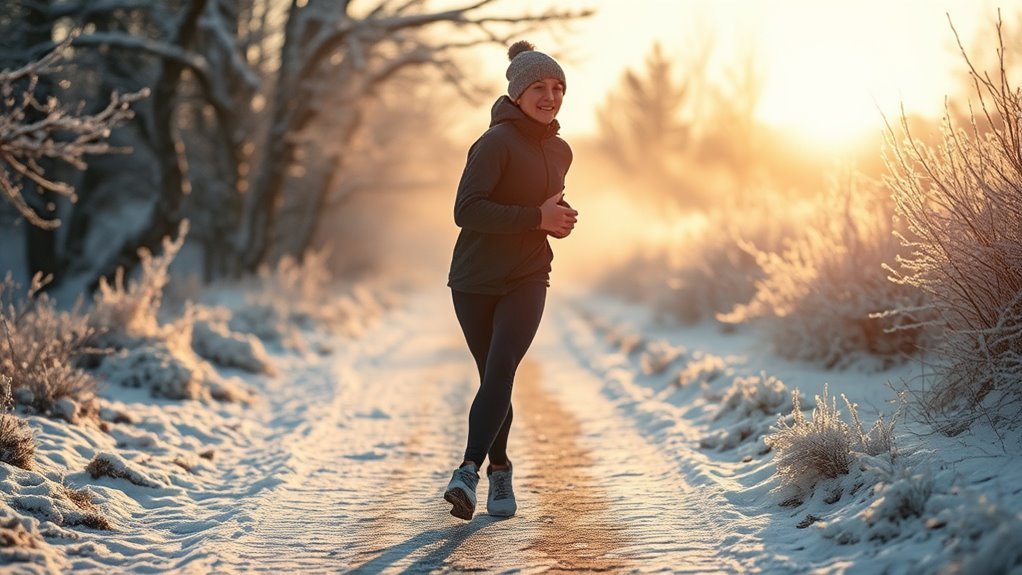 winter running warm up routine